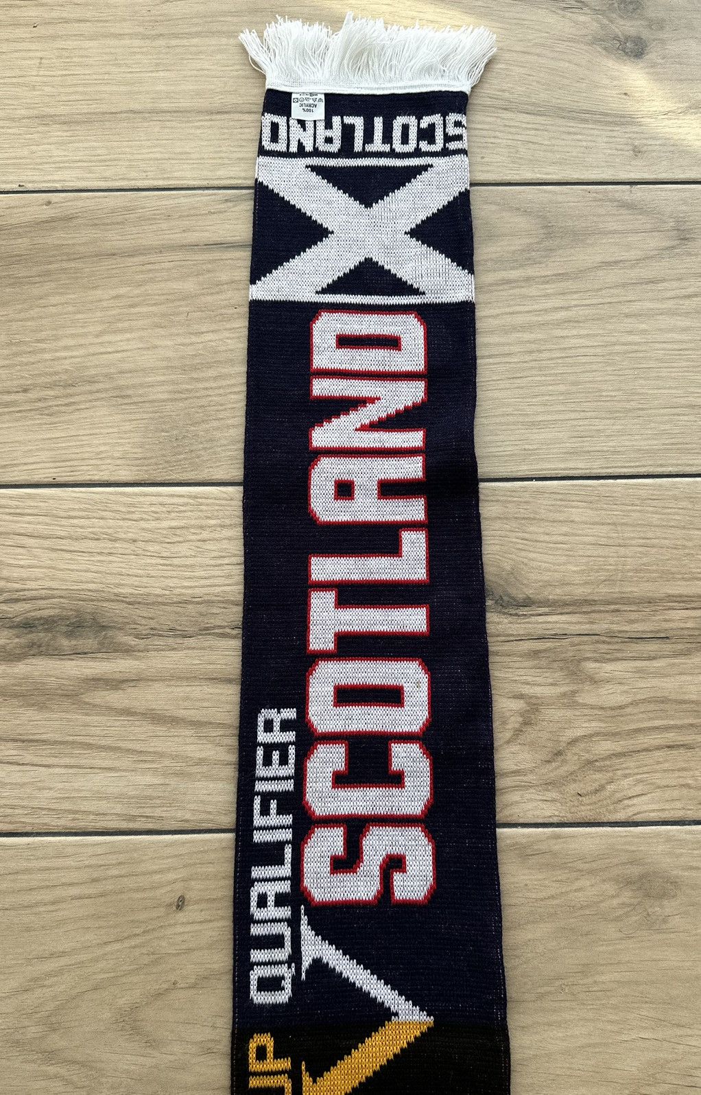 Vintage Scotland vs Belgium World Cup Football Soccer Scarf Size ONE SIZE - 4 Thumbnail