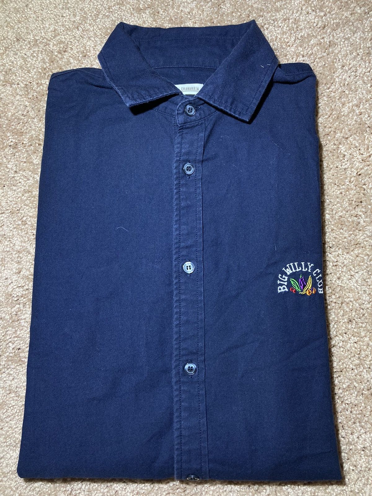 Willy Chavarria 2020 Willy Chavarria Big Willy Club Button Up 