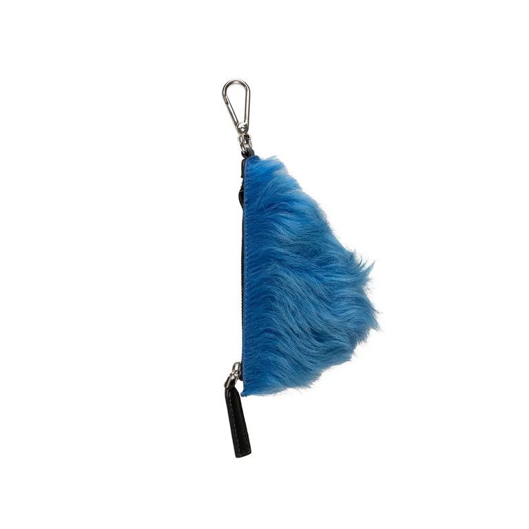 Marni o1mle0126 Size: OS / Furry Triangle Pouch in Blue Size ONE SIZE - 1 Thumbnail