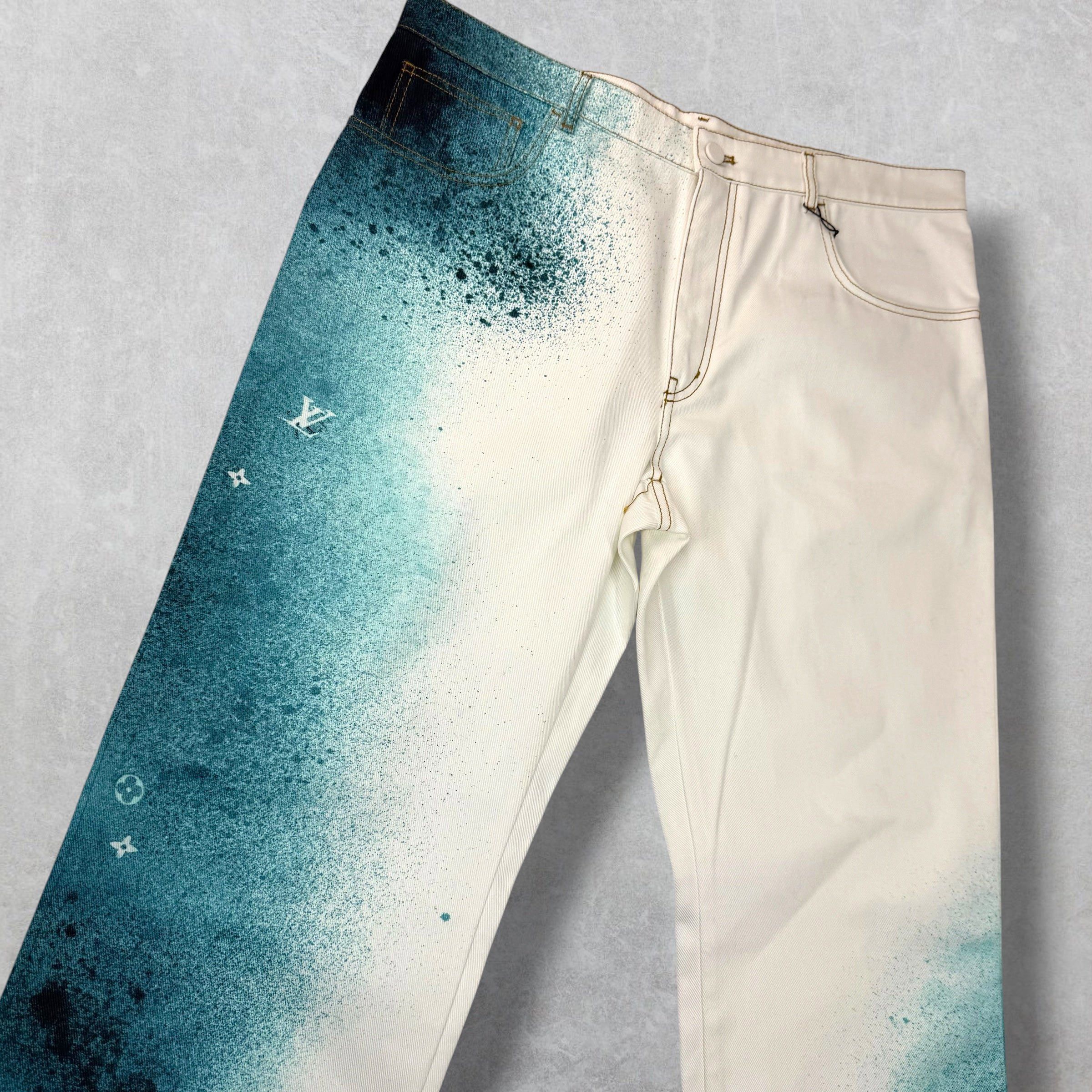 Louis Vuitton Louis Vuitton Spray Denim Pants 38 Size US 38 / EU 54 - 4 Thumbnail