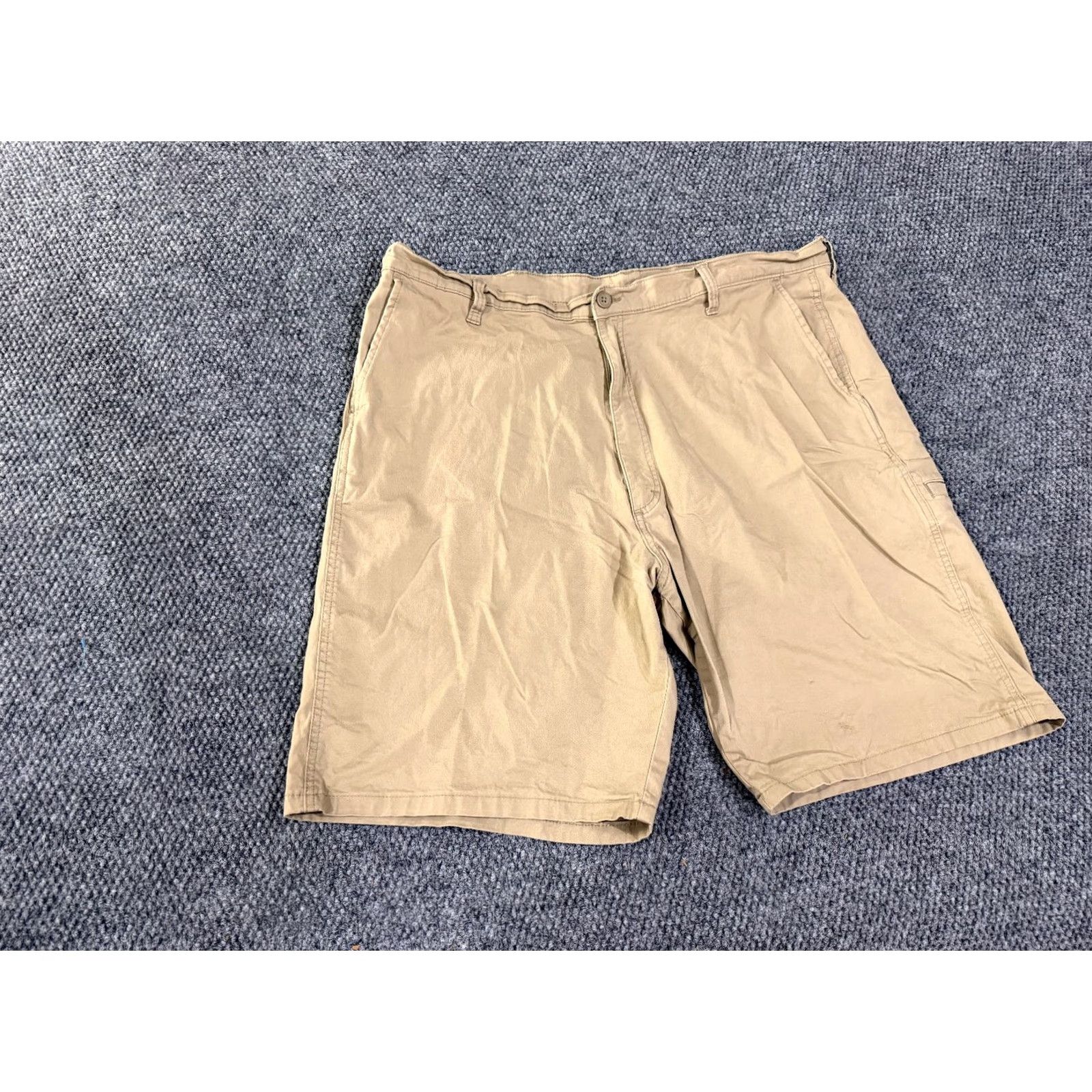 Wrangler Wrangler Cargo Shorts Mens 42 Beige Relaxed Fit Outdoor Casual Shorts Cargo Pocket Pockets 10 In Inseam Summer Spring Regular Mens Size US 42 / EU 58 - 2 Thumbnail