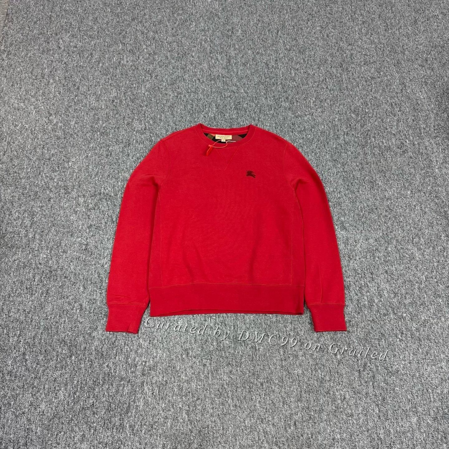 Burberry Burberry Red Knight Embroidery Sweatshirt M Size US M / EU 48-50 / 2 - 1 Thumbnail