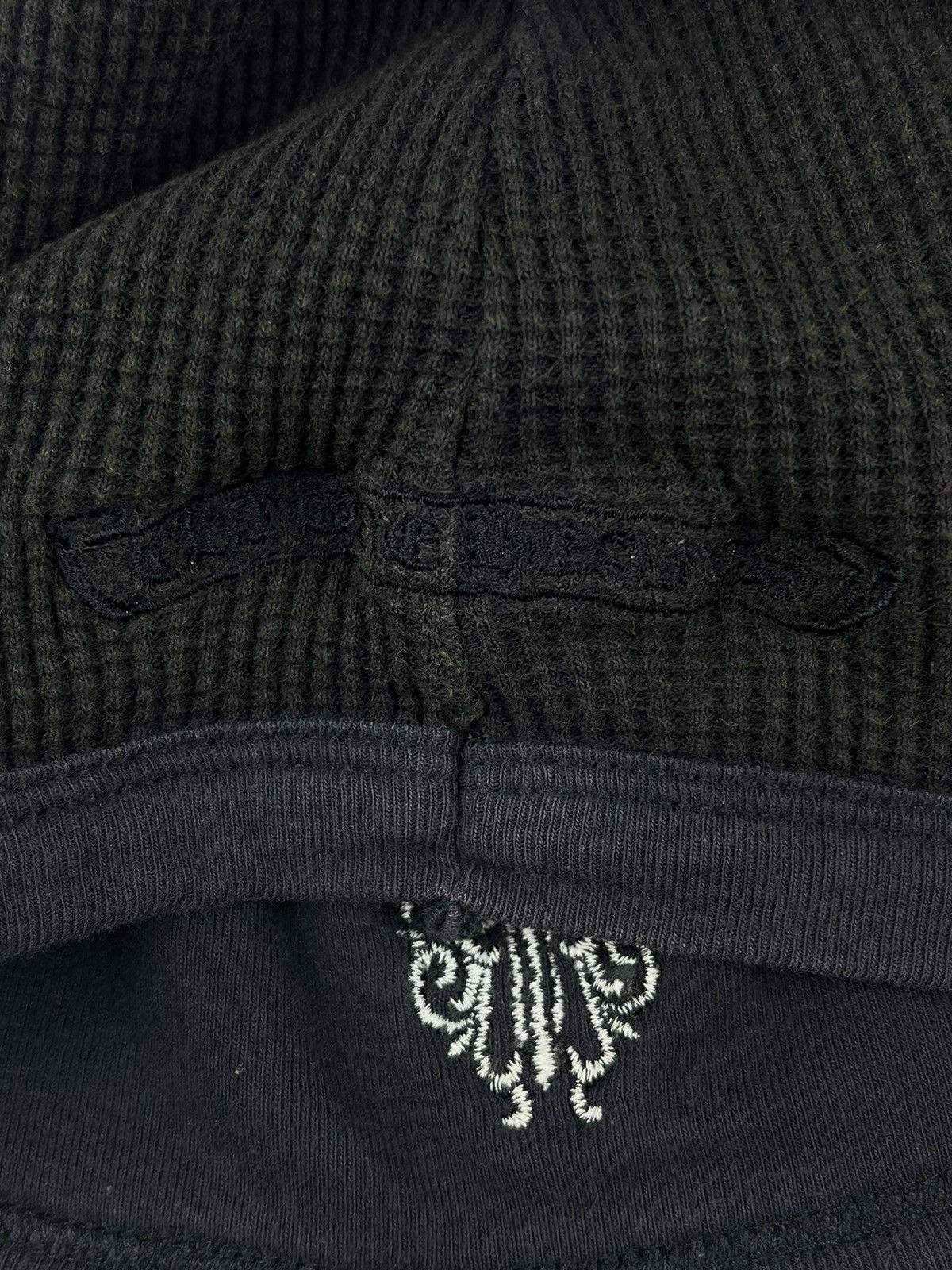 Chrome Hearts Chrome Hearts Dagger Scroll Embroidered Thermal Beanie Black Size ONE SIZE - 4 Thumbnail