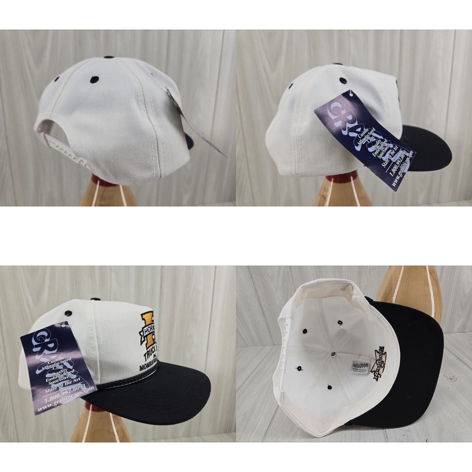 Logo 7 VINTAGE Hornady Truck Line Logo Rope Snap Back Trucker Hat Unisex Adults One Size White OSFA Adjustable Hats Mens Womens Boys Girls Size ONE SIZE - 8 Thumbnail