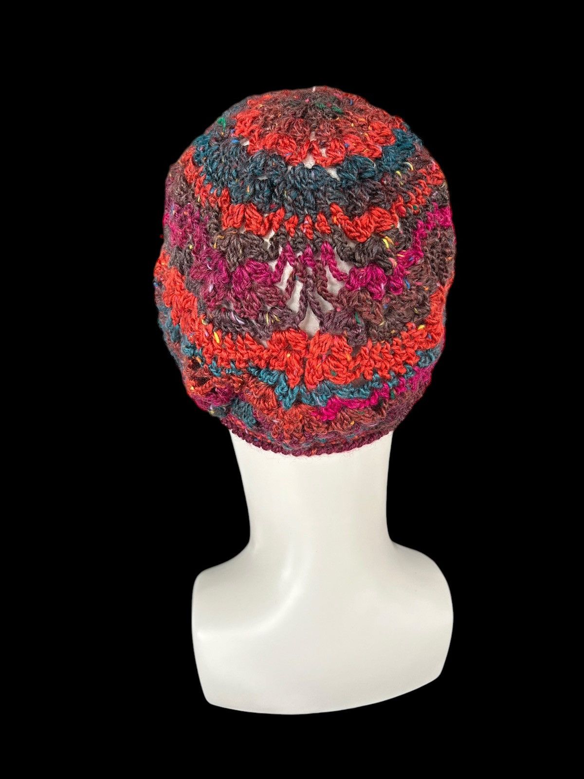 Japanese Brand × Kapital × Vintage Crochet Knitted Rare Handmade Beanie Hats ☠️☠️ Size ONE SIZE - 2 Thumbnail