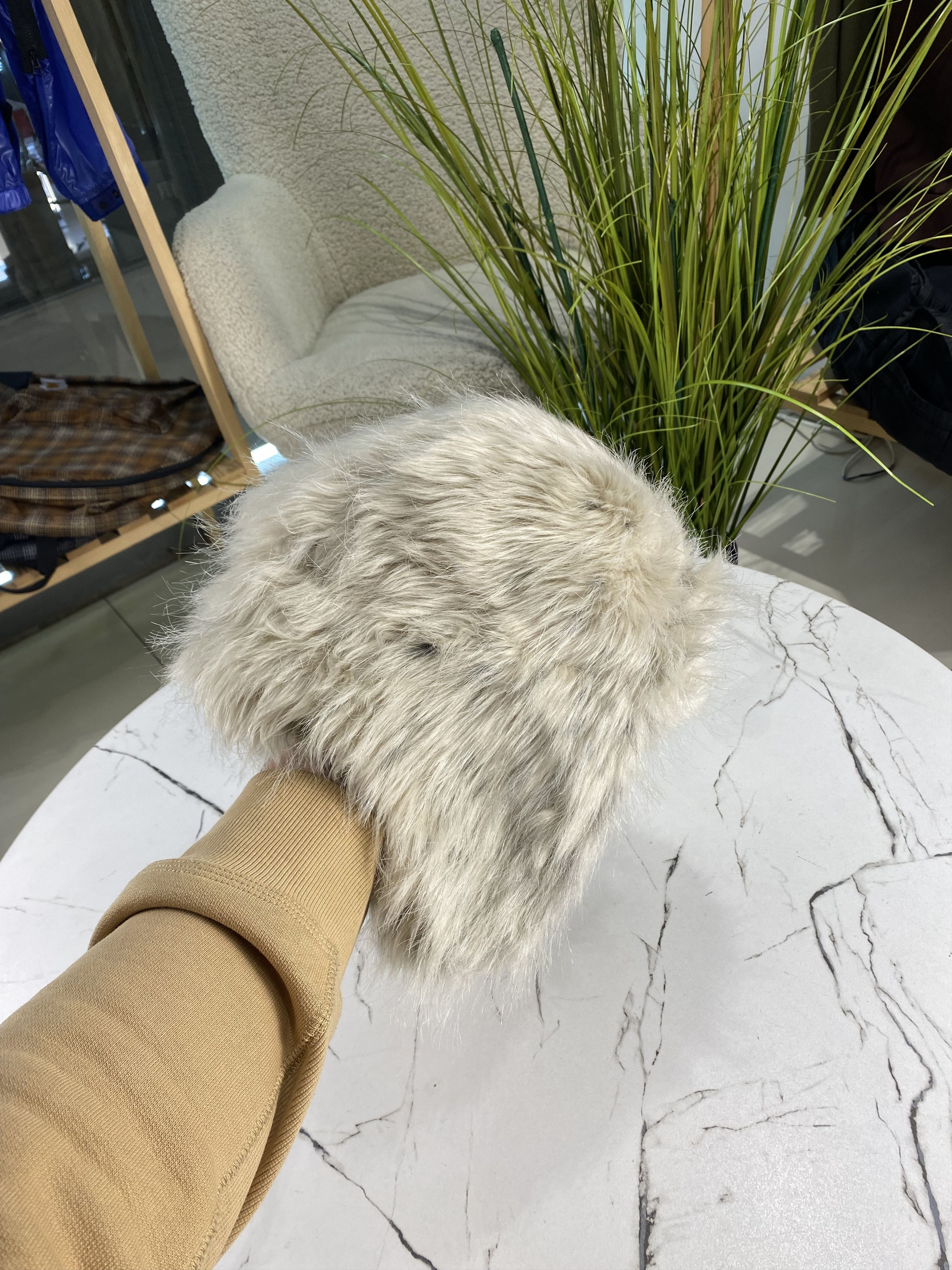 Japanese Brand Y2K Faux Fur Ushanka Vintage Fuzzy Warm Trapper Hat Size ONE SIZE - 4 Thumbnail