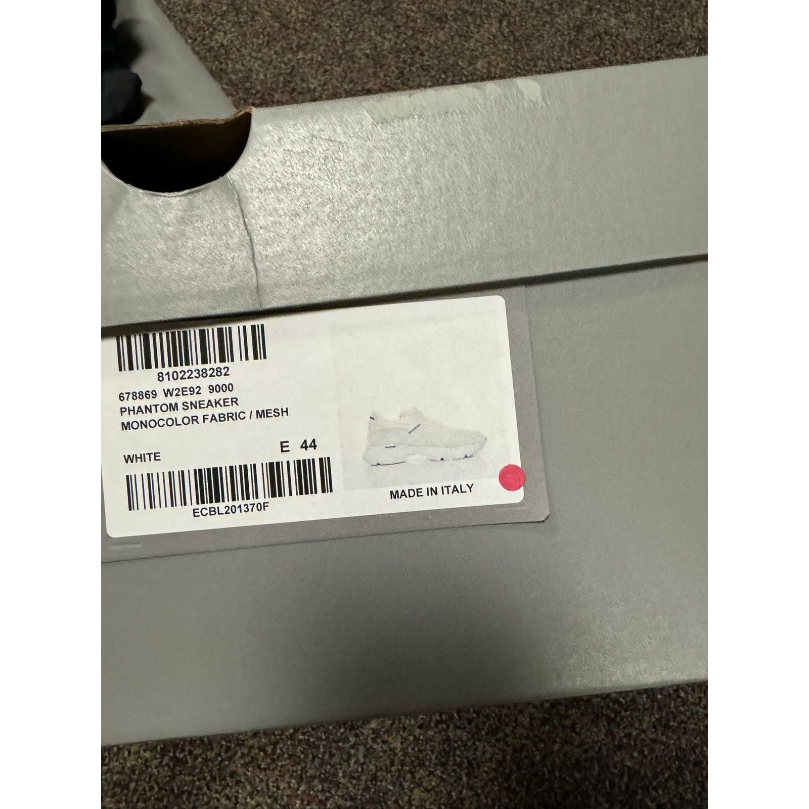 Balenciaga o1rshd1 Q:2 / Monocolor Fabric / Mesh Phantom Sneakers White Size US 11 / EU 44 - 10 Thumbnail