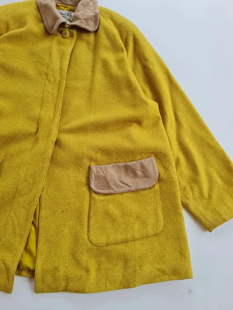 Christian Dior Monsieur Christian Dior Sport Wool Jacket - Yellow Size XL / US 12-14 / IT 48-50 - 4 Thumbnail