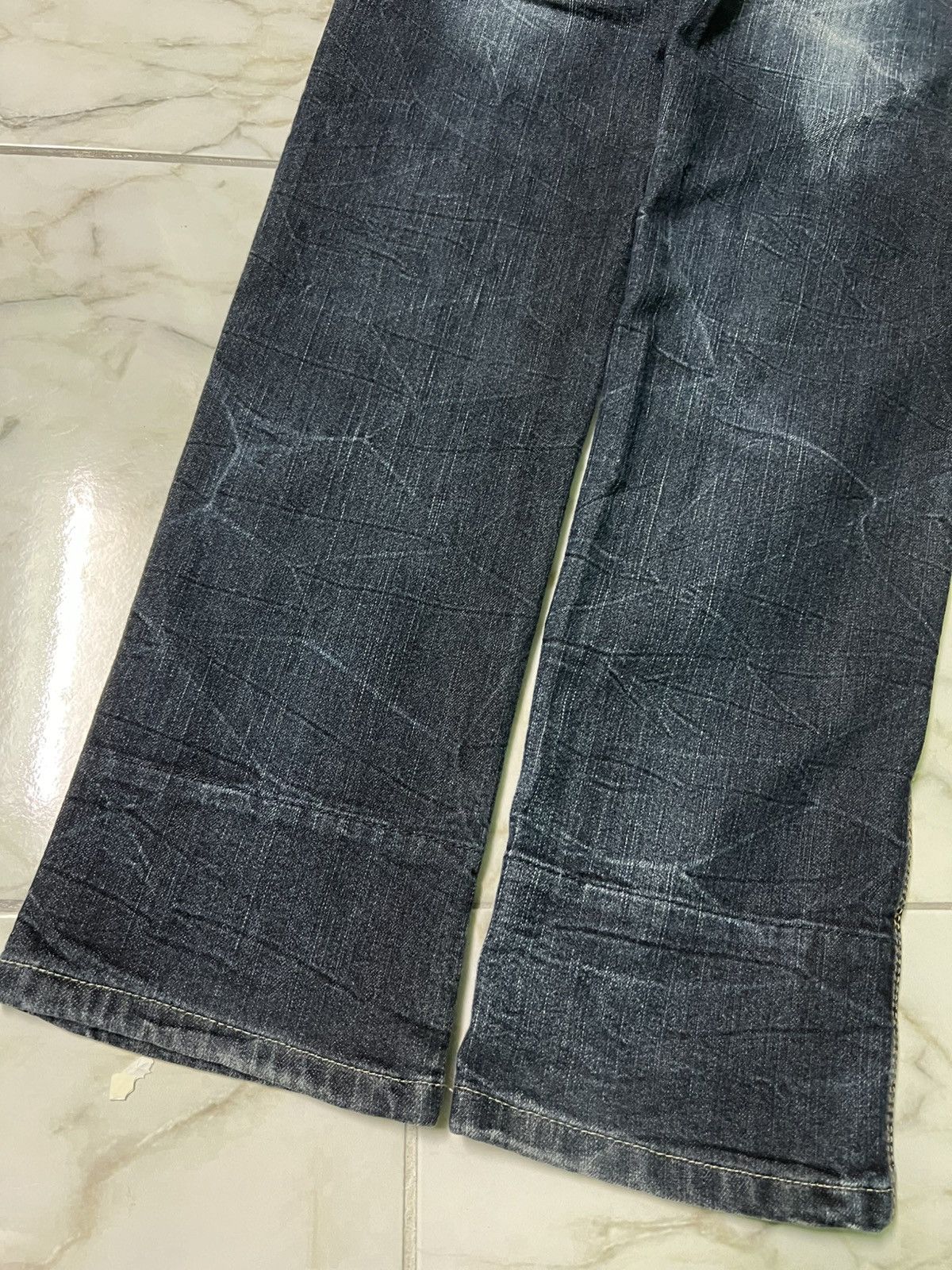 If Six Was Nine × Japanese Brand × Vintage 💥Double Waist💥 90’s Double Focus Japanese Denim Washed Jean Size US 28 / EU 44 - 9 Thumbnail