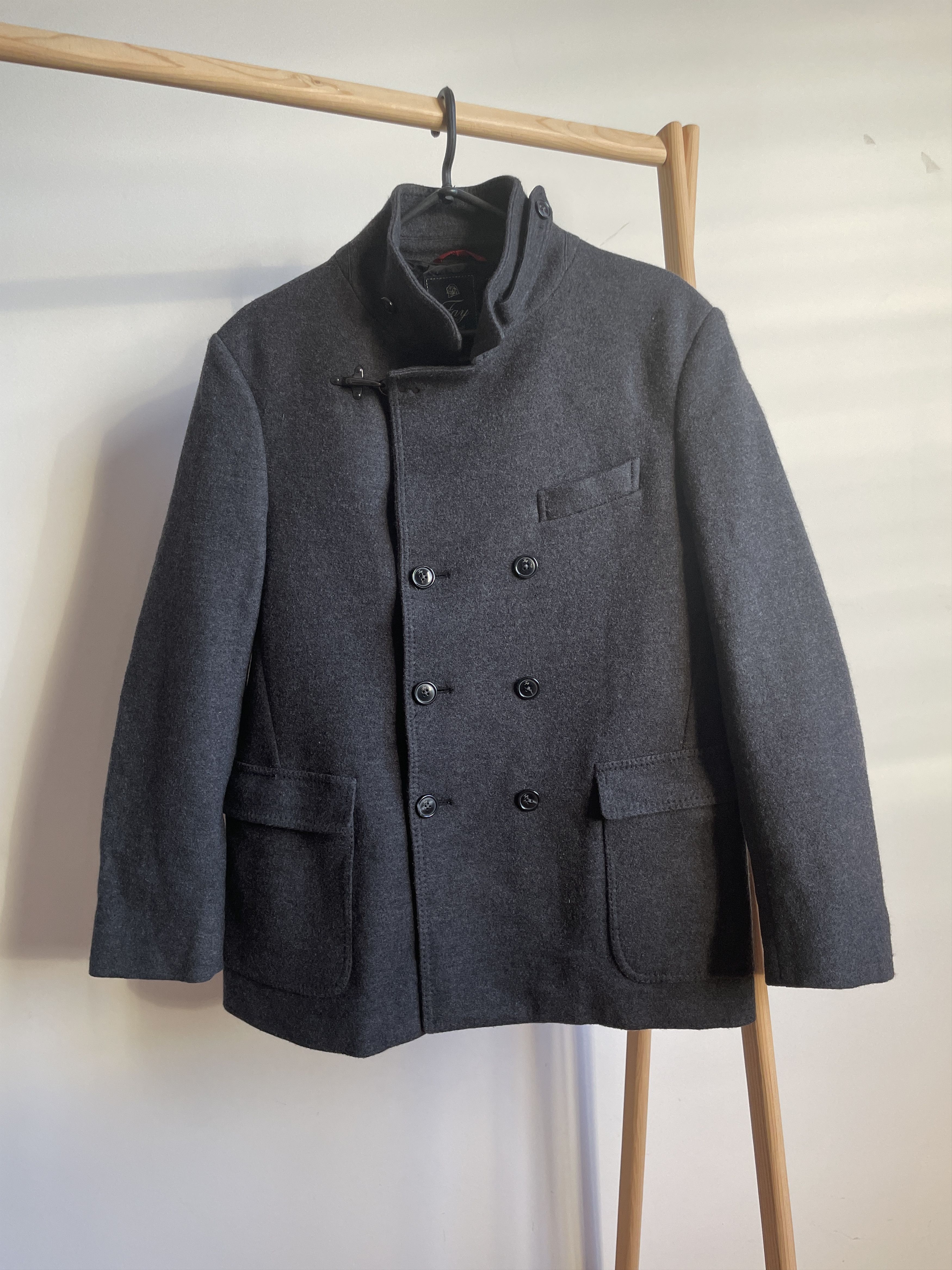 Fay Fay Womens Double Breasted Pea Coat Size XL Size XL / US 12-14 / IT 48-50 - 2 Thumbnail