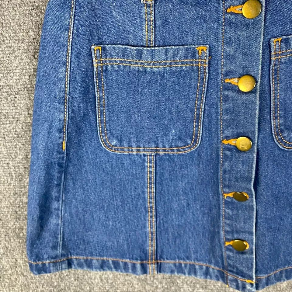 H&M H&M Divided Skirt Women's Size 4 Button Fly Denim Size 27" / US 4 / IT 40 - 2 Thumbnail