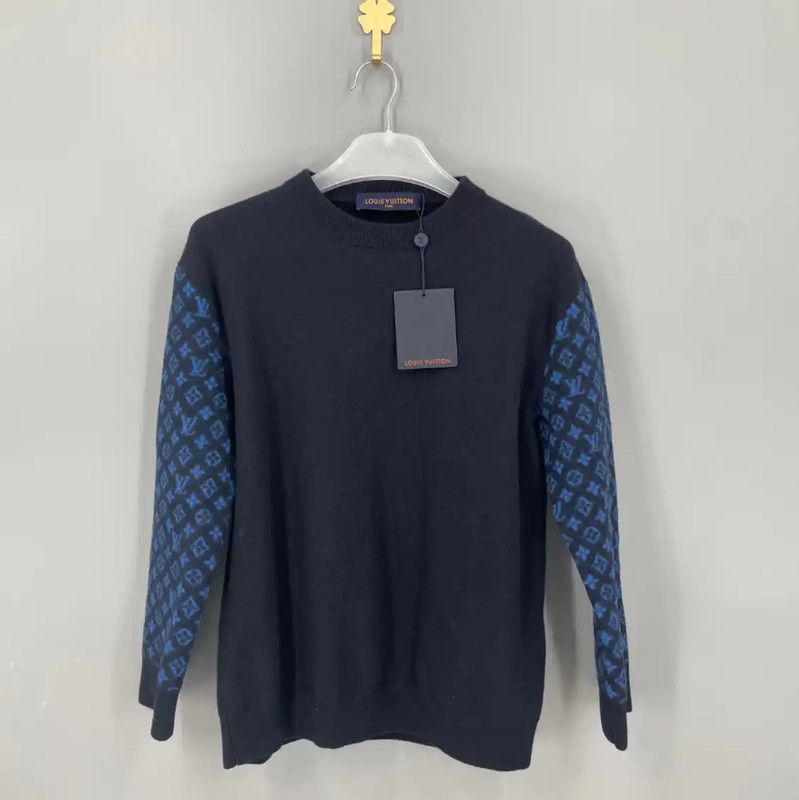 Louis Vuitton Louis Vuitton Blue Cashmere Knit Sweater 0089 Size US L / EU 52-54 / 3 - 1 Thumbnail