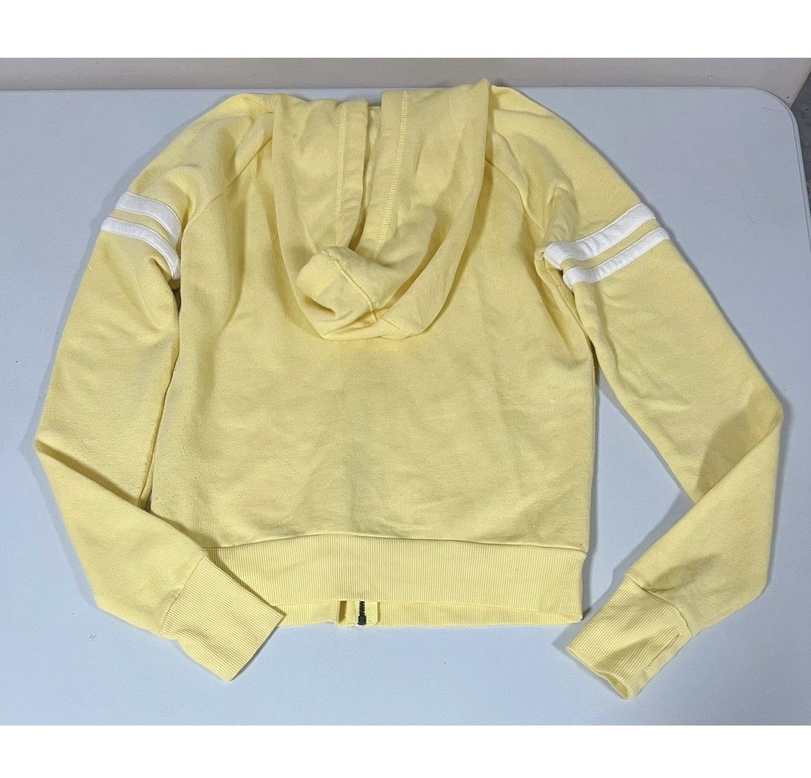 Japanese Brand SO Yellow Stripe Zipper Sweater Sweatshirt Hoodie Size S 💛🤍✨ Size S / US 4 / IT 40 - 4 Thumbnail