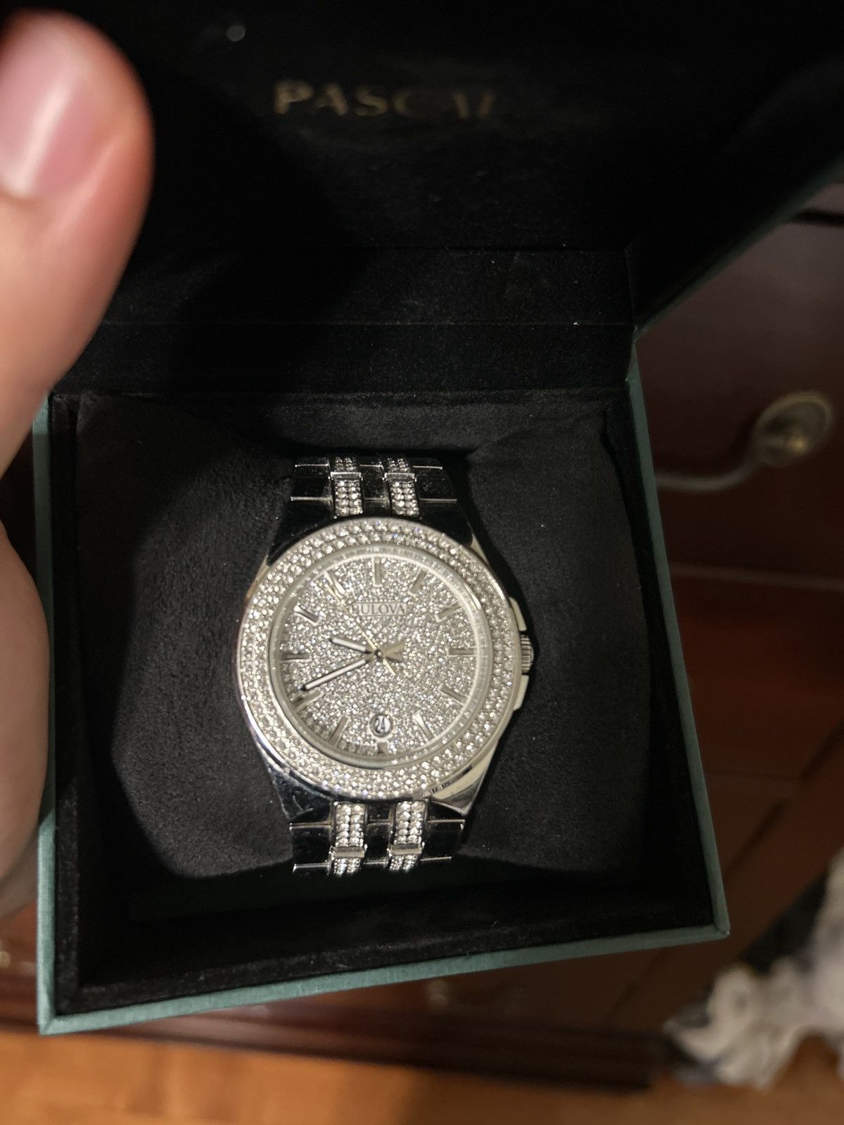 Bulova Silver Citizen Watch with crystal Face and band Size ONE SIZE - 1 Thumbnail