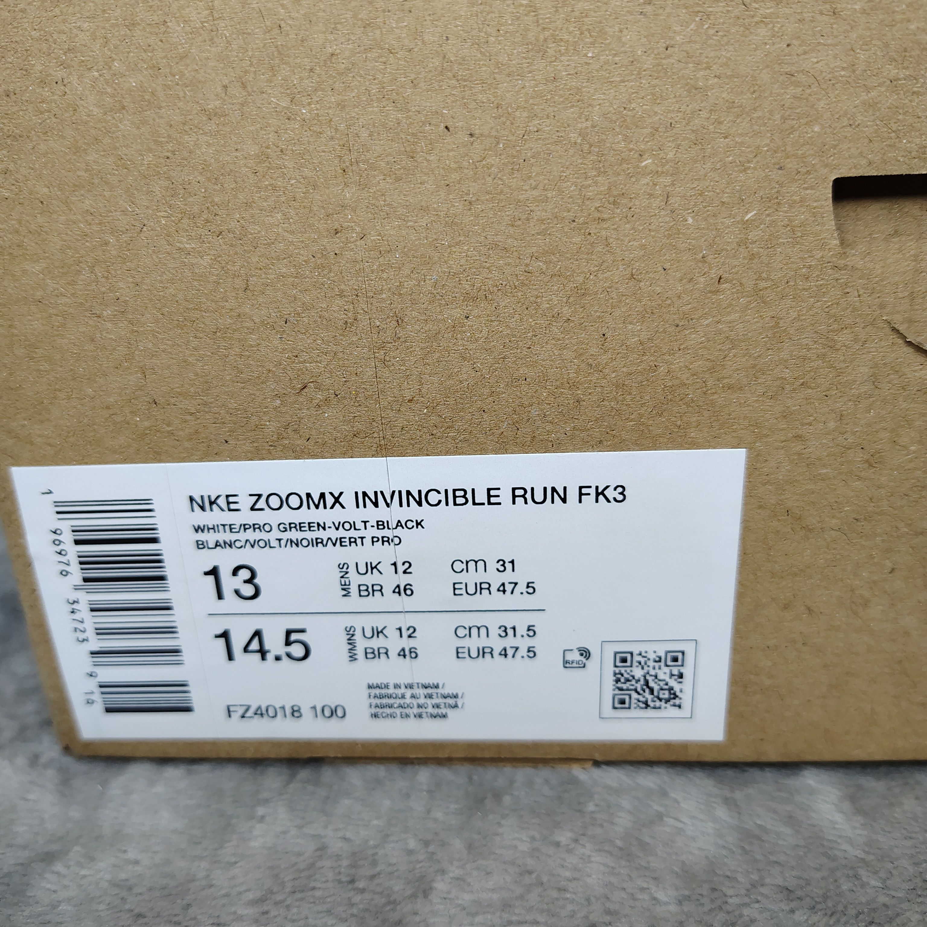 Nike Nike Zoomx Invincible Run FK 3 FZ4018-100 Elite Mens 13 Size US 13 / EU 46 - 18 Thumbnail