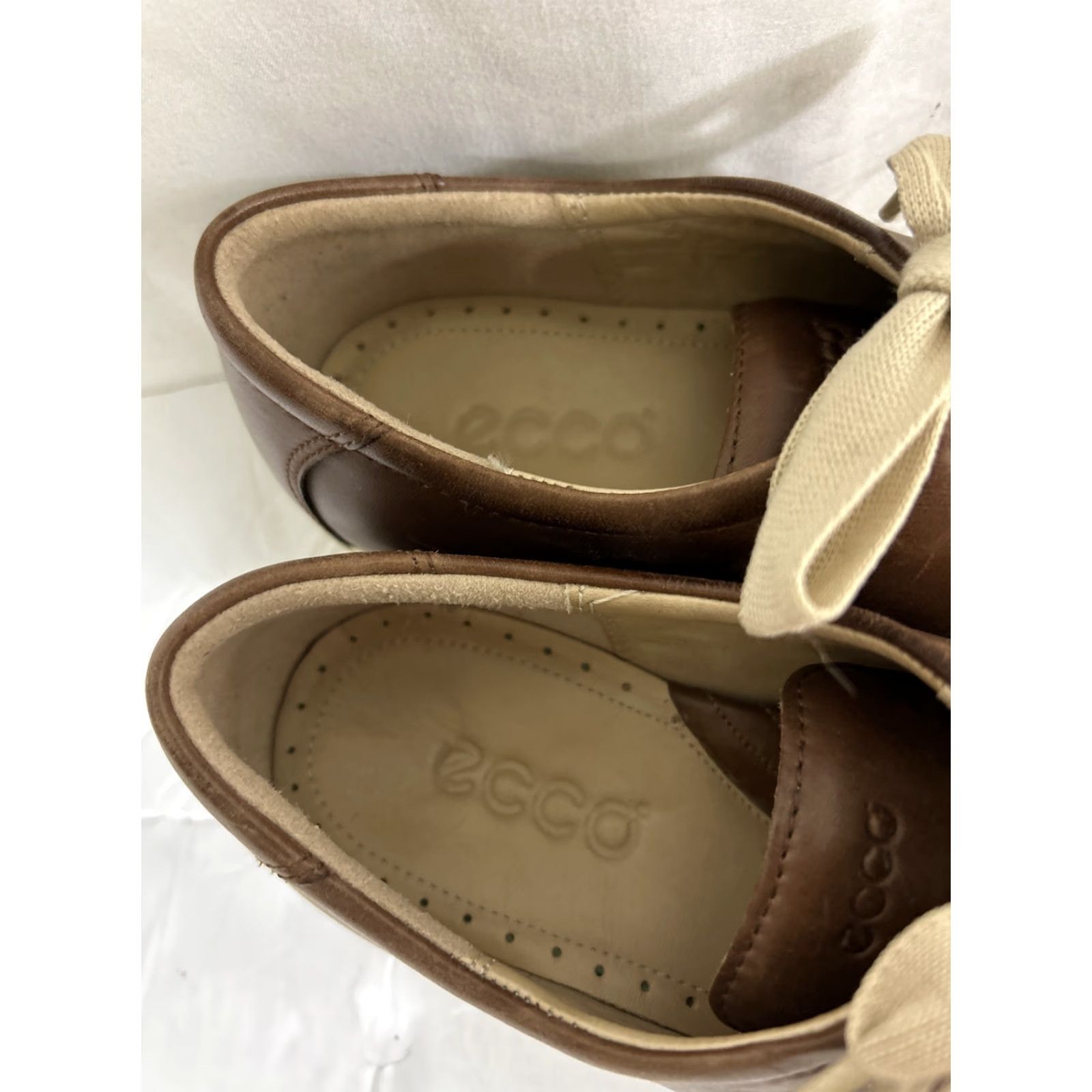Ecco ECCO Chase Tie Sneaker Leather Low Top Brown Womens 5.5 US 36 EU Shoes Lace Up Size M / US 6-8 / IT 42-44 - 5 Thumbnail