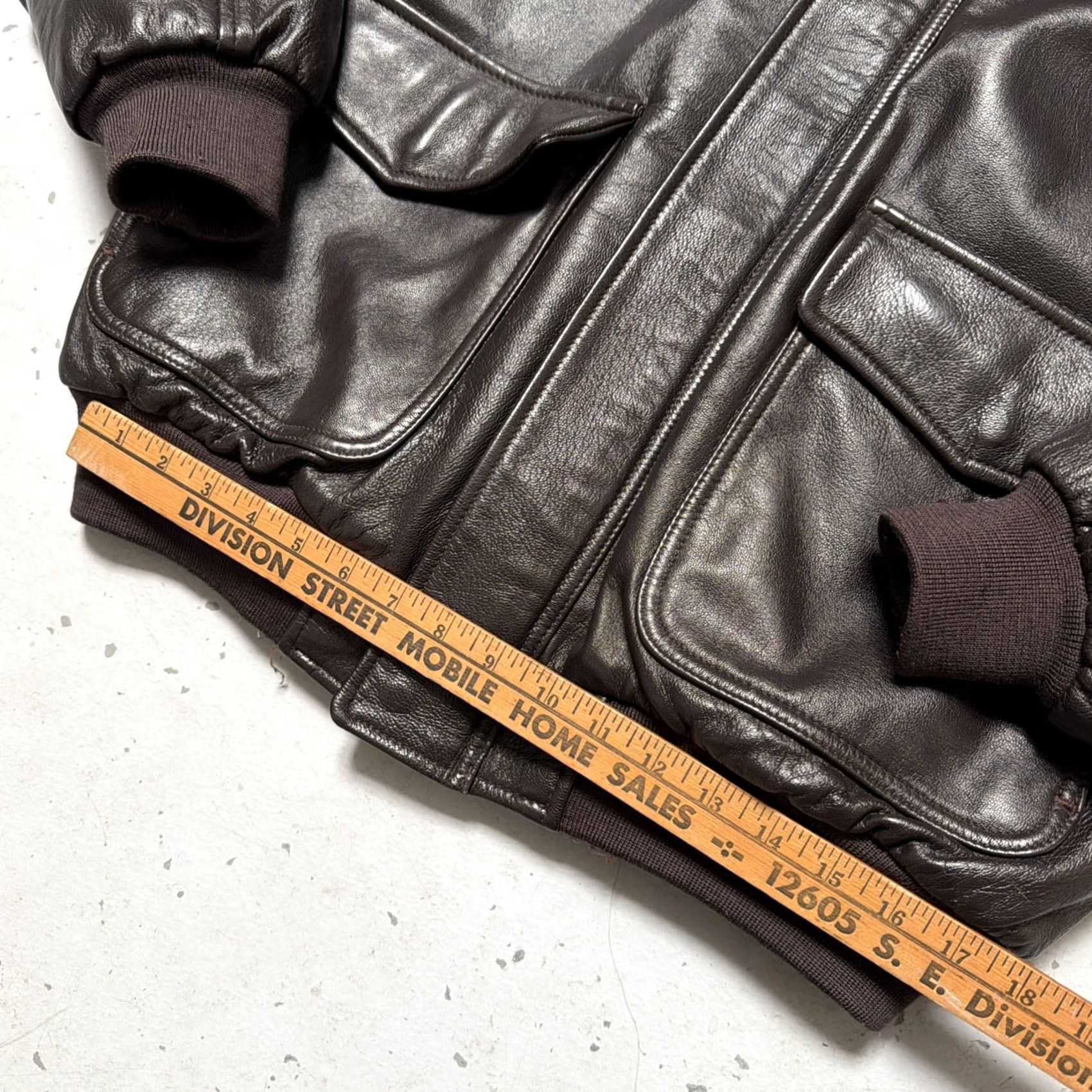 Vintage LL Bean G-1 Goatskin Leather Military Bomber Flight Wool Jacket Made USA L EUC - Brown Size US L / EU 52-54 / 3 - 2 Thumbnail