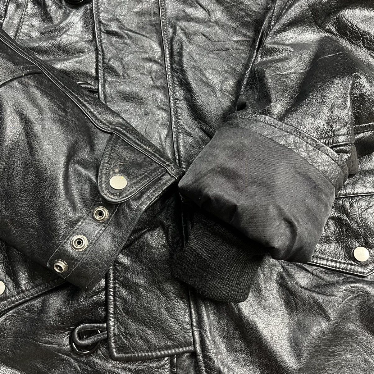 Japanese Brand × Kadoya Kadoya N-3B thinsulate rider leather jacket Size US L / EU 52-54 / 3 - 15 Thumbnail