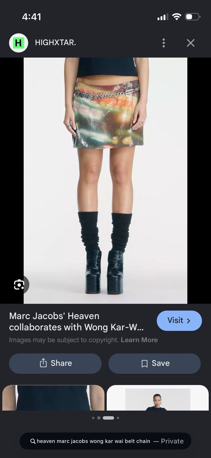 Heaven by Marc Jacobs Heaven by Marc Jacobs x Wong Kar Wai belt chain Size ONE SIZE - 4 Thumbnail