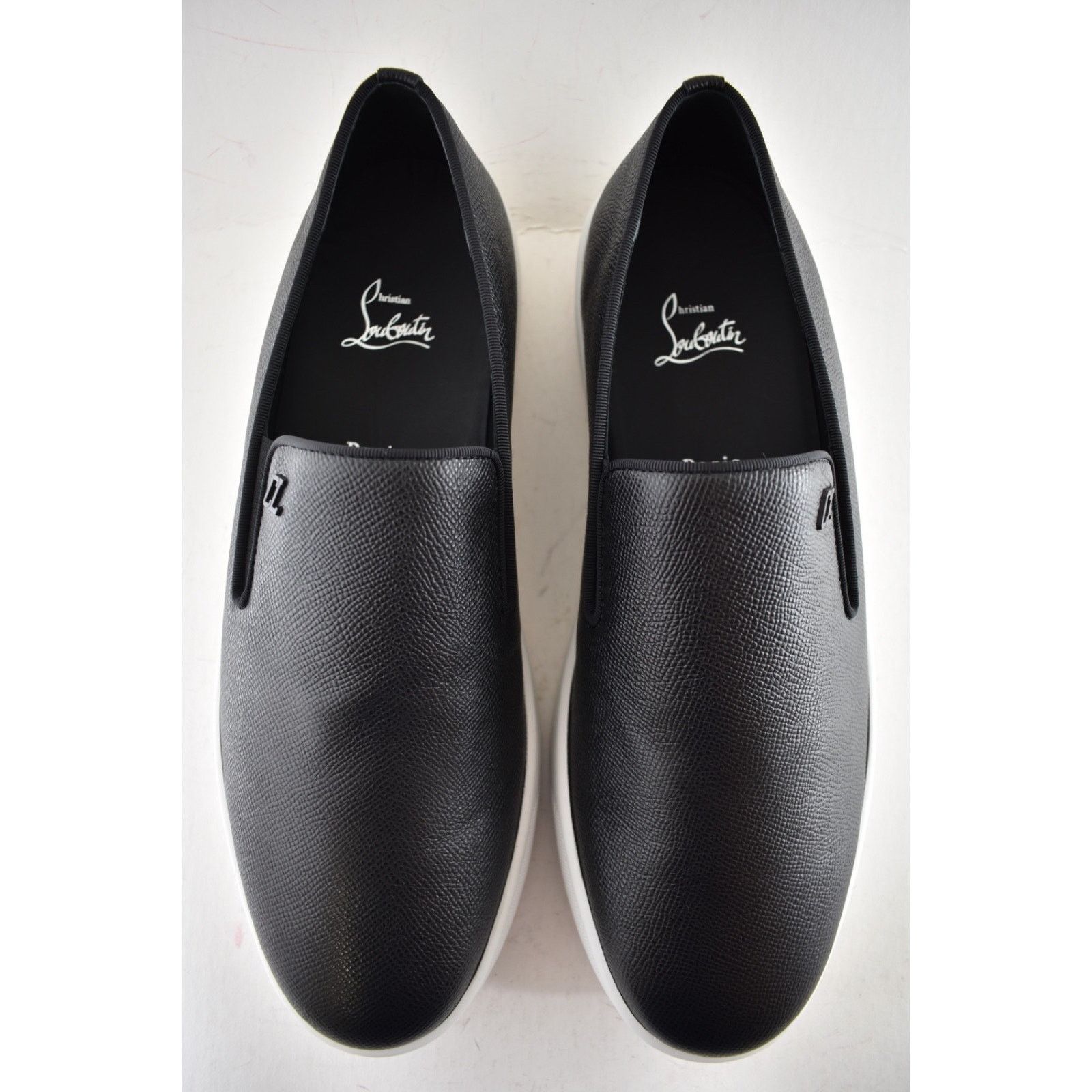 Christian Louboutin Christian Louboutin Mens Boatissimo Flat Black Leather Size US 9 / EU 42 - 13 Thumbnail