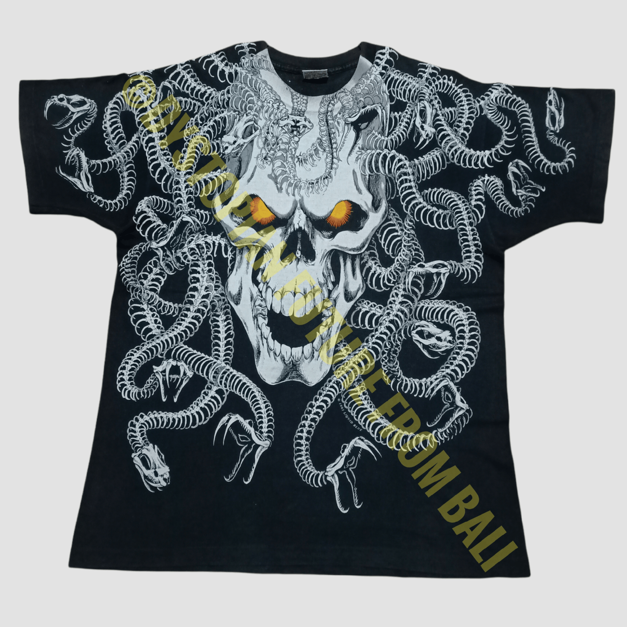 Art × Liquid Blue × Vintage Vintage 1993 Liquid Blue Medusa Skull 