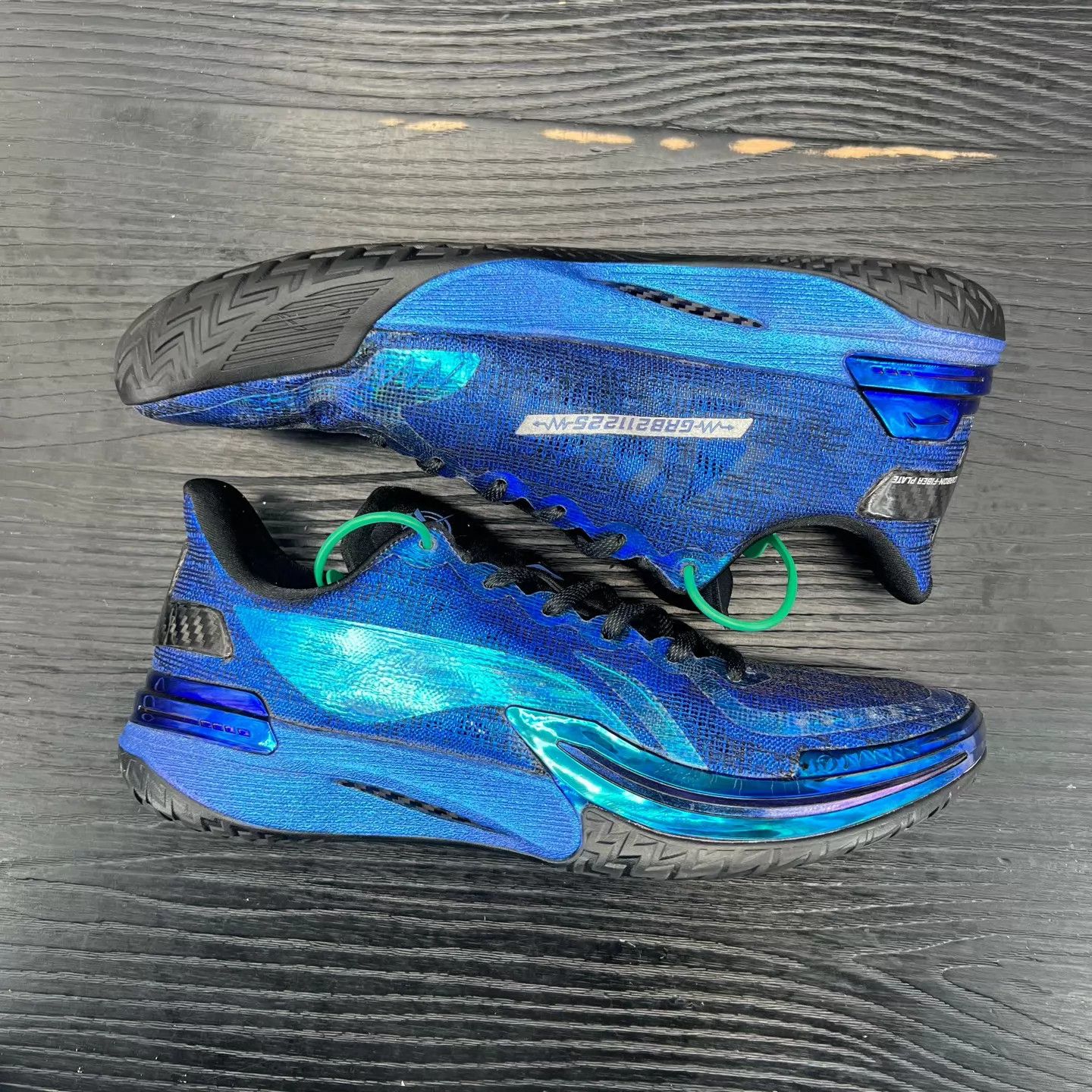 Li-Ning LI-NING Gama Shoes Black & Blue 43 Original Box Like New Size US 10 / EU 43 - 5 Thumbnail