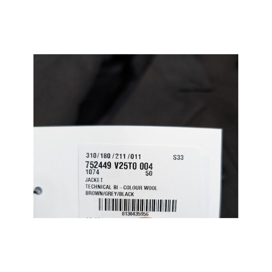 Bottega Veneta o1rshd1 Technical Wool Jacket in Brown/Grey/Black Size US L / EU 52-54 / 3 - 16 Thumbnail