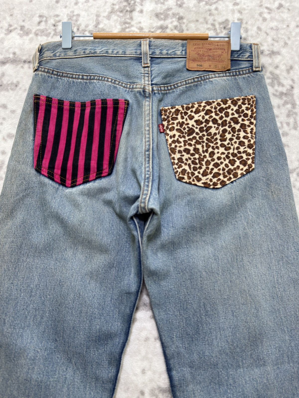 Levi's Levi’s 501 Custom Patchwork 90s Straight Denim Size US 30 / EU 46 - 9 Thumbnail