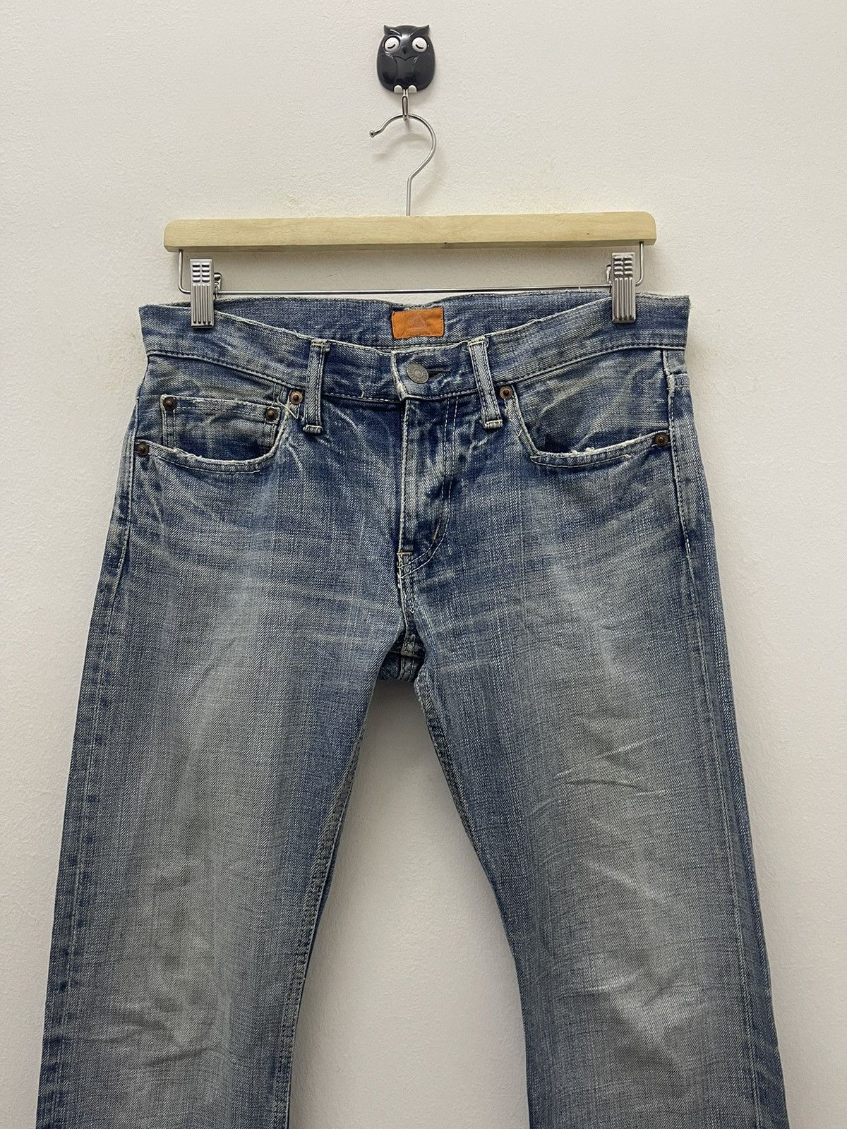 OMNIGOD Rare Vintage OMNIGOD Buckle Back Distressed Japan Denim Size US 30 / EU 46 - 5 Thumbnail