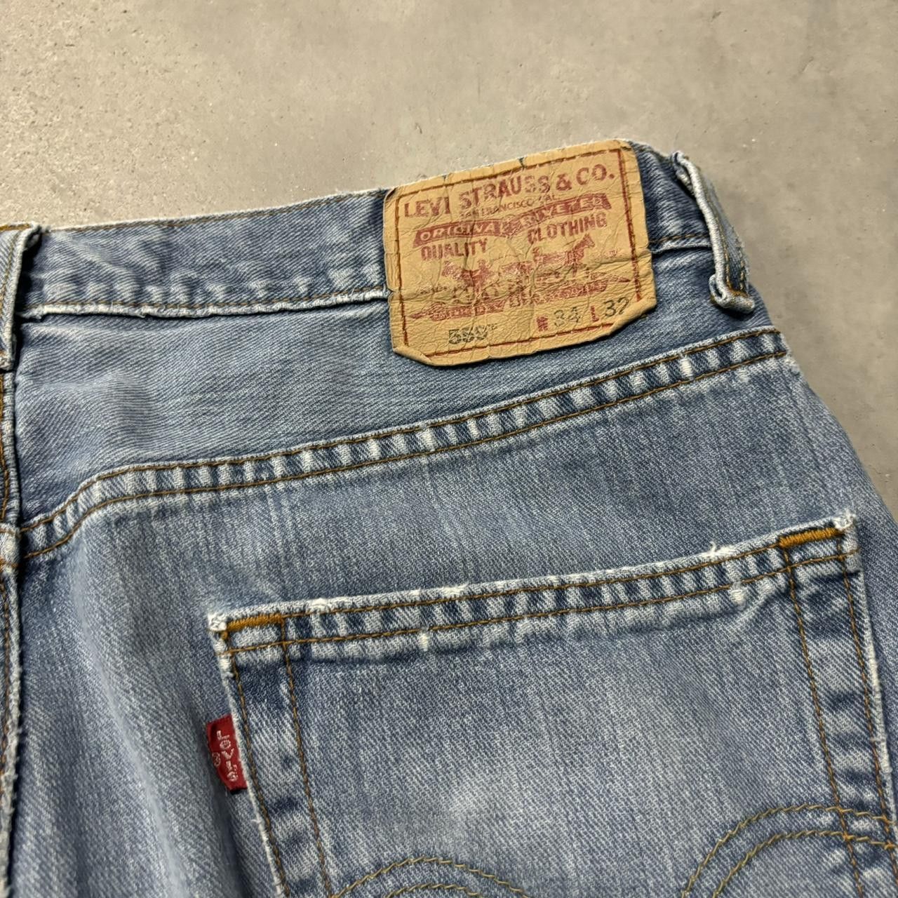 Levi's × Vintage Crazy Vintage Y2K/2000s Baggy Light Wash Levi’s Distressed Skater Denim Jeans! Size US 34 / EU 50 - 7 Thumbnail