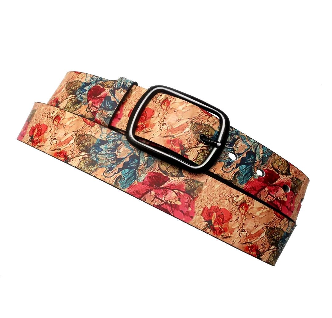 Japanese Brand × Vintage Floral Motif Printed Belt Size ONE SIZE - 7 Thumbnail