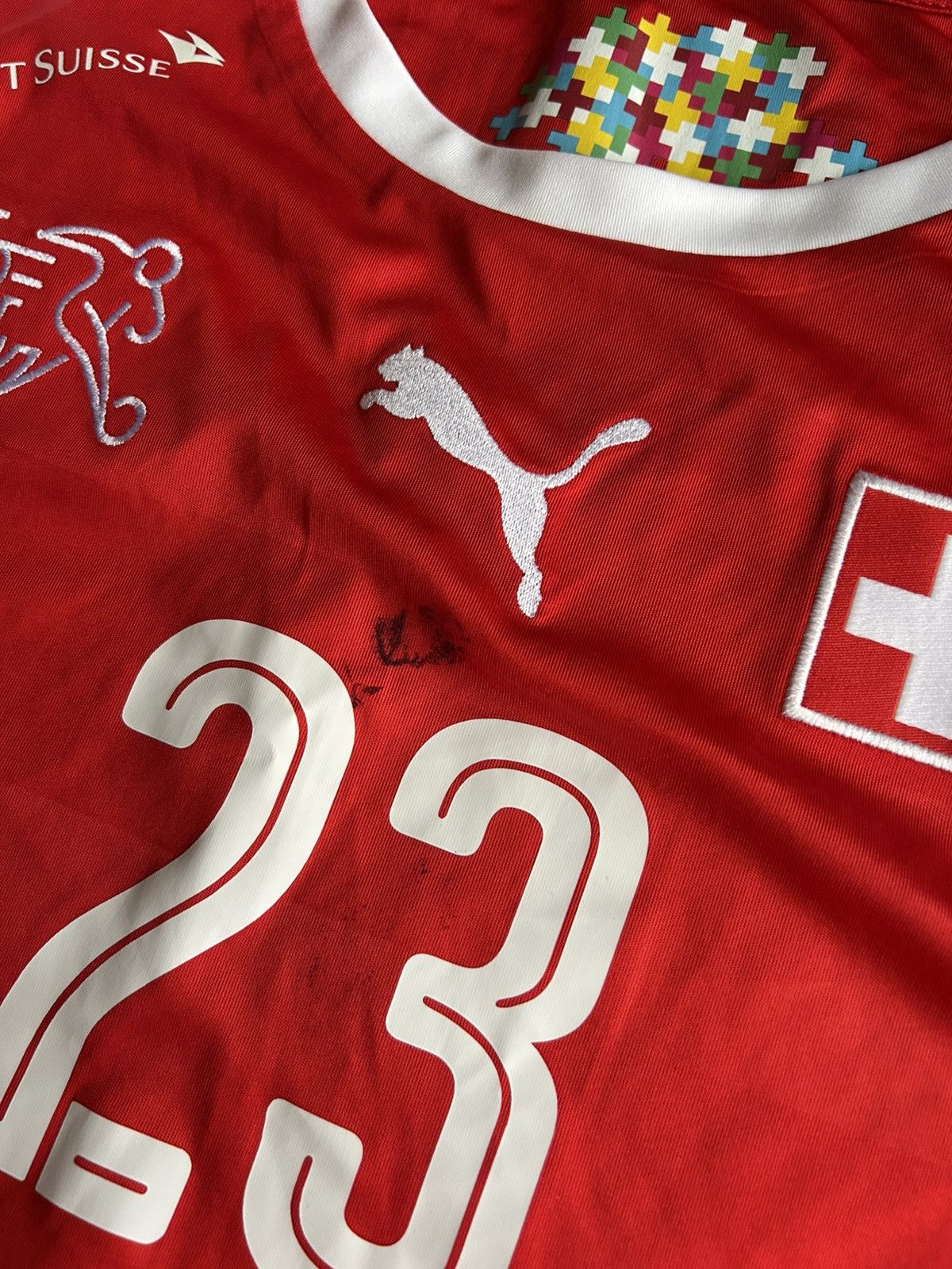 Puma Puma Suisse 23 Shaqiri Kids Football Jersey Rare T-Shirt Size US XS / EU 42 / 0 - 5 Thumbnail