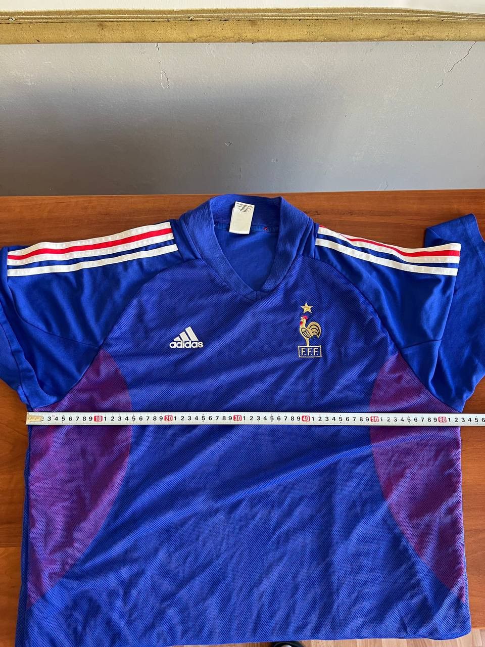 Vintage 2002/04 FRANCE TEAM HOME SOCCER JERSEY FOOTBALL SHIRT ADIDAS Size US L / EU 52-54 / 3 - 16 Thumbnail
