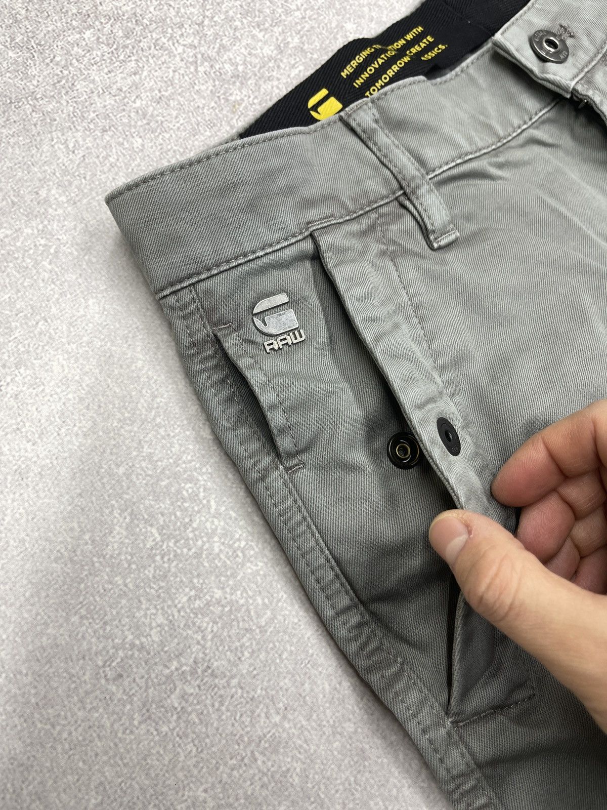 G-Star Mens G Star Raw Torrick Relaxed Cargo Pants Grey Multipocket Size US 32 / EU 48 - 5 Thumbnail