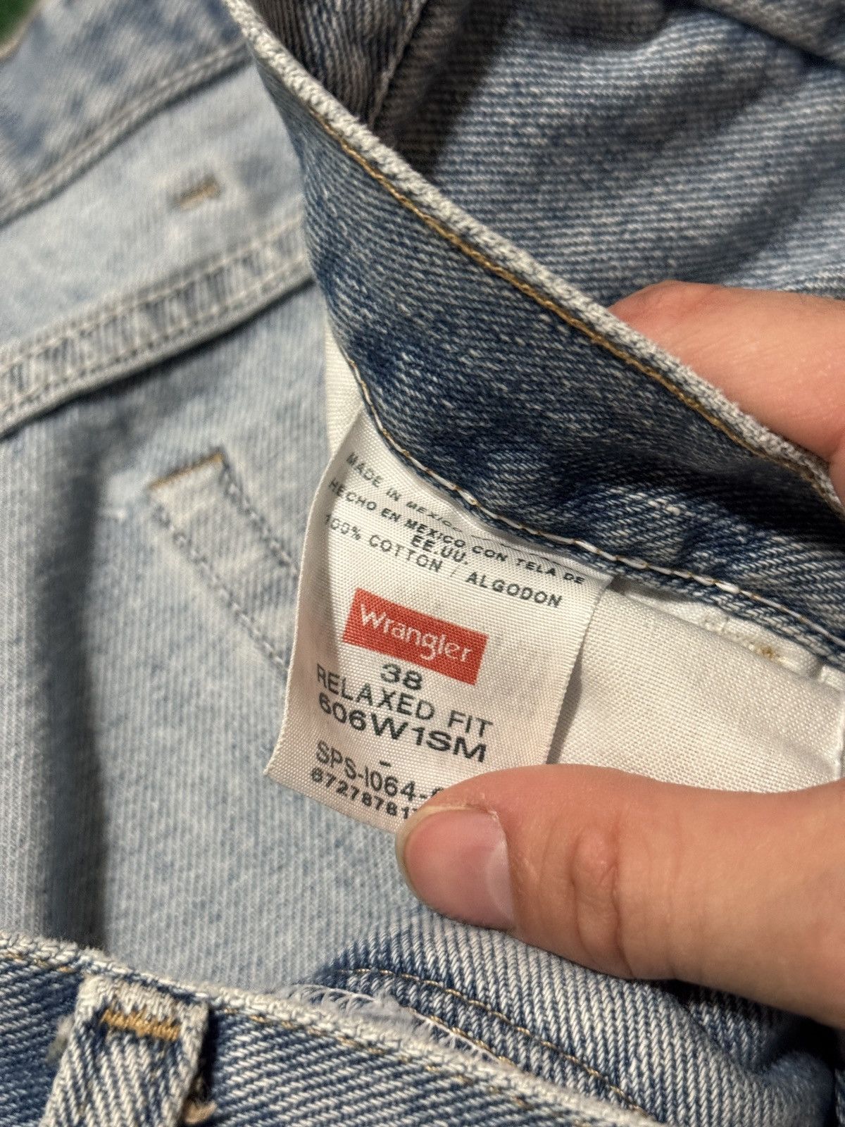 Wrangler Y2K Wranger Light Wash Jorts Baggy Grunge Denim Shorts Size US 38 / EU 54 - 4 Thumbnail