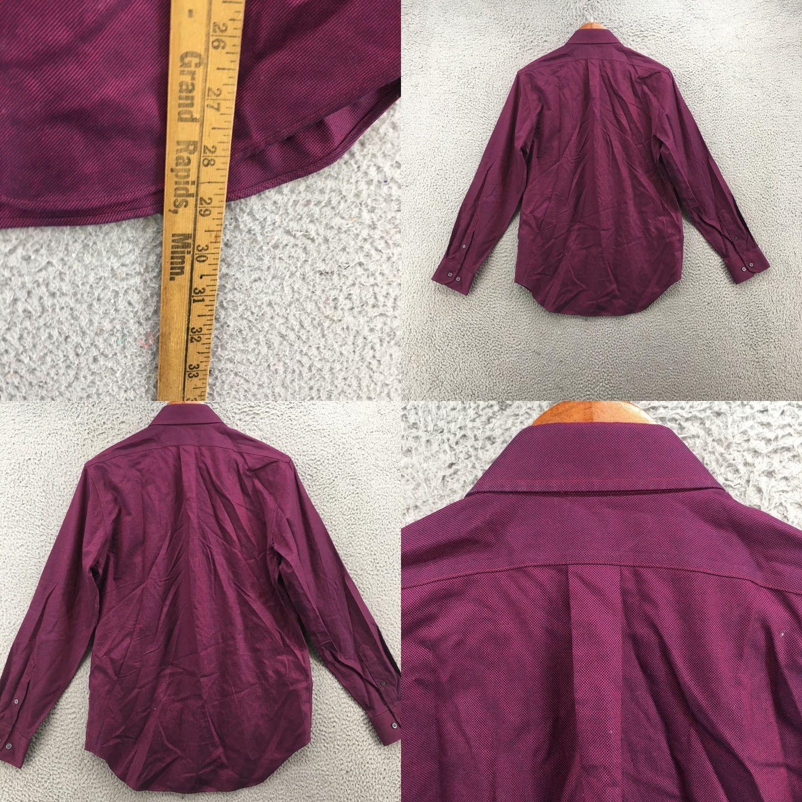 Banana Republic Banana Republic Button Up Dress Shirt Mens S Purple Collared Long Sleeve Casual Regular Fit Non-Iron Sold by Banana Republic Mens Clothes Size US S / EU 44-46 / 1 - 8 Thumbnail