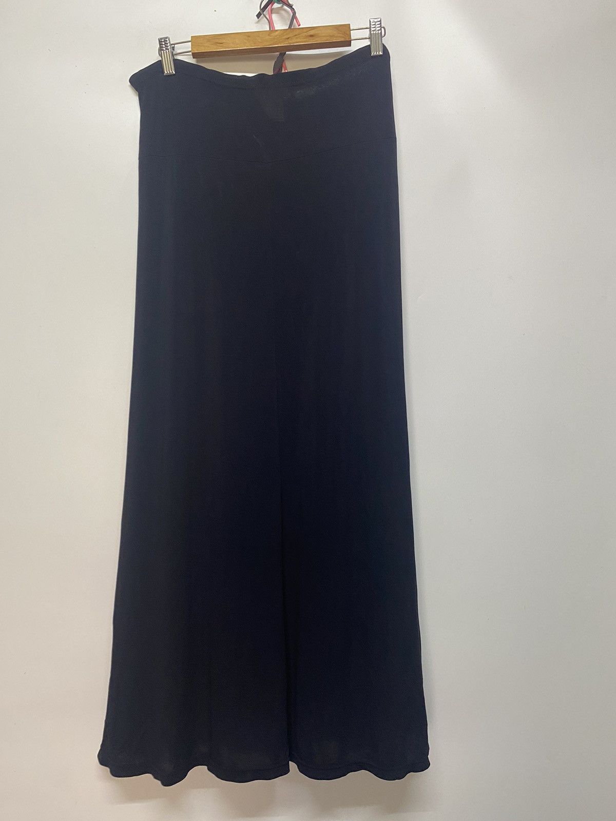 Designer Aguis Paris Midi Skirt Black Made in France Size 34" / US 12 / IT 48 - 3 Thumbnail