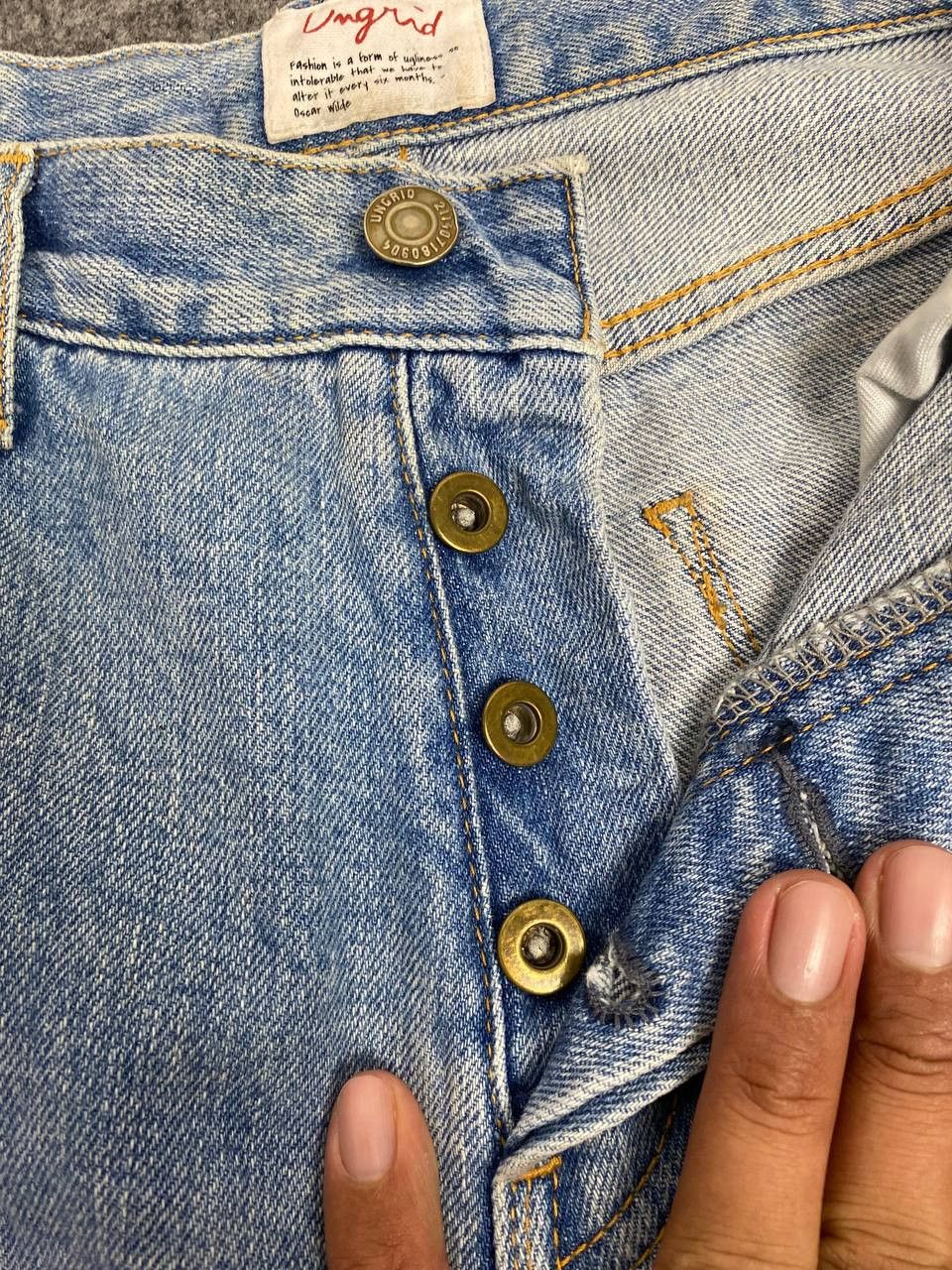 Japanese Brand ungrid japanese brand distressed denim nice design Size US 32 / EU 48 - 11 Thumbnail