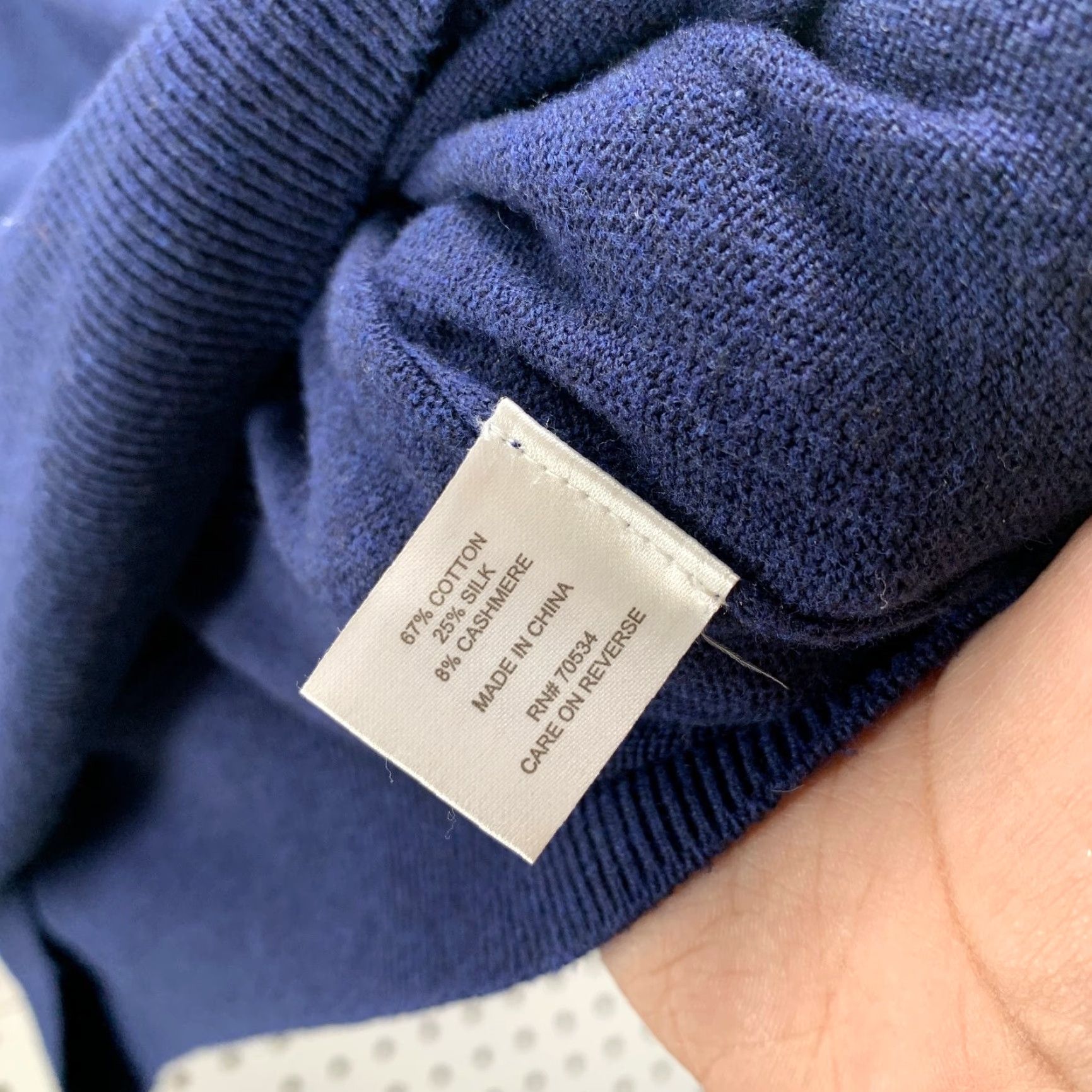 Orvis Orvis Silk Cashmere Sweater Mens Large Blue 1/4 Zip Light Weight Cotton Blend Shirt Pullover Casual Mens Size US L / EU 52-54 / 3 - 6 Thumbnail