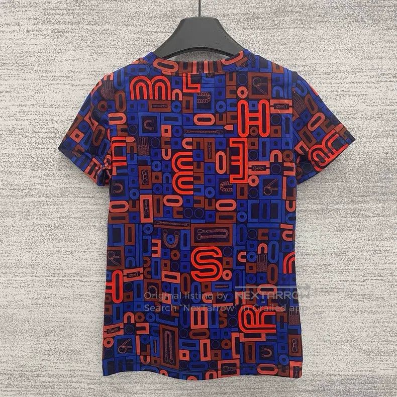 Hermes Hermes Geometric Print Slim Fit Short Sleeve Size XS / US 0-2 / IT 36-38 - 3 Thumbnail