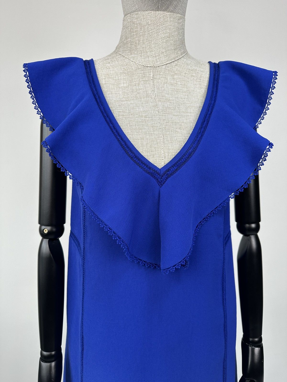 Sezane SEZANE Martie Mini Dress Electric Blue size 34 Size XS / US 0-2 / IT 36-38 - 6 Thumbnail