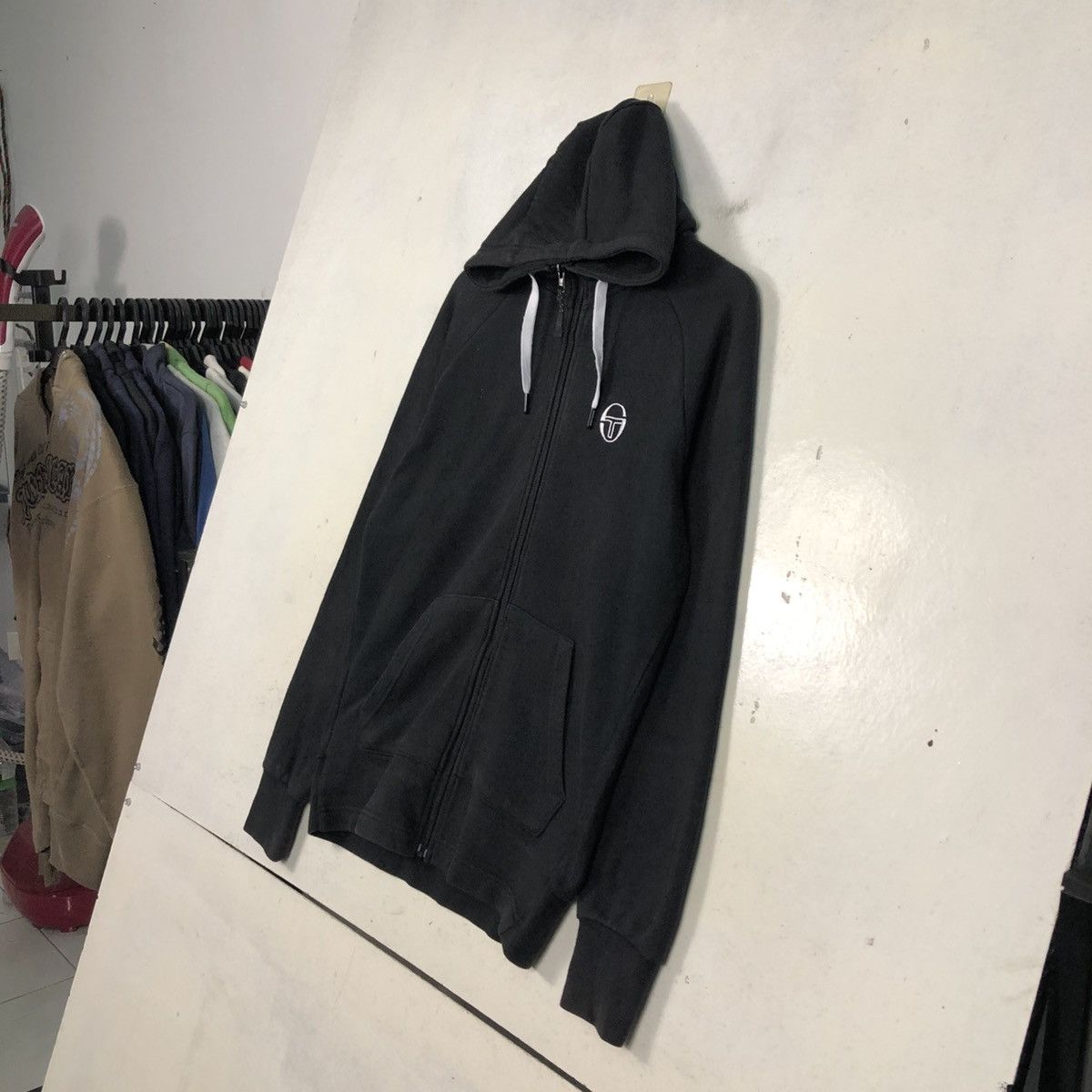 Sergio Tacchini 📌Vintage Zipper Hoodie Sergio Tacchini Big Logo Size US M / EU 48-50 / 2 - 4 Thumbnail
