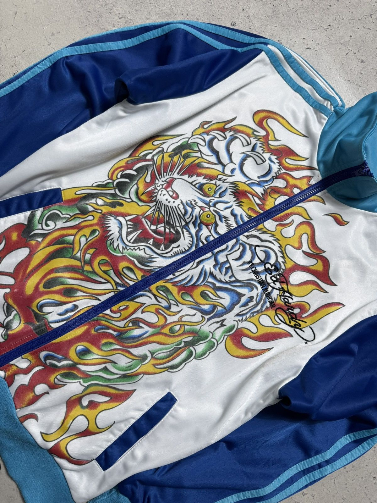 Ed Hardy Ed Hardy by Christian Audigier Big Logo Olympic Track Jacket Size US M / EU 48-50 / 2 - 6 Thumbnail