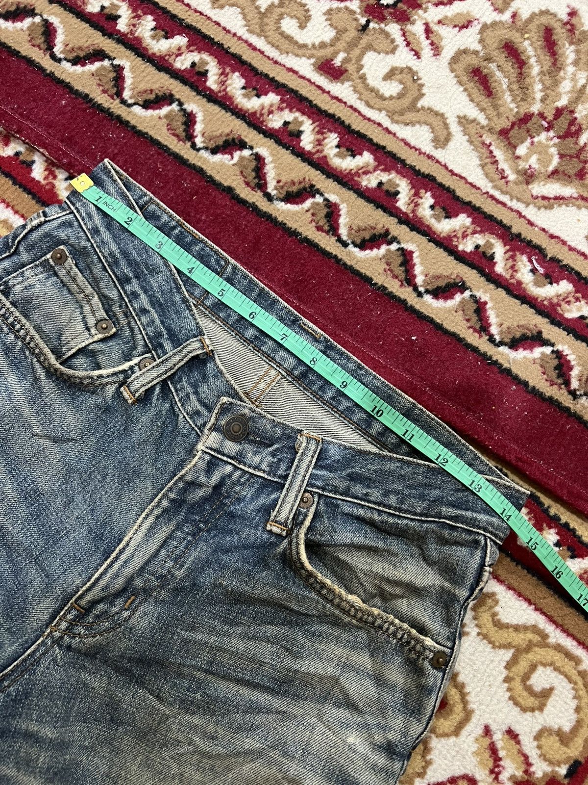 Edwin 🌈Flare Vintage Edwin Extra Extreme Distress Jean Size US 28 / EU 44 - 19 Thumbnail