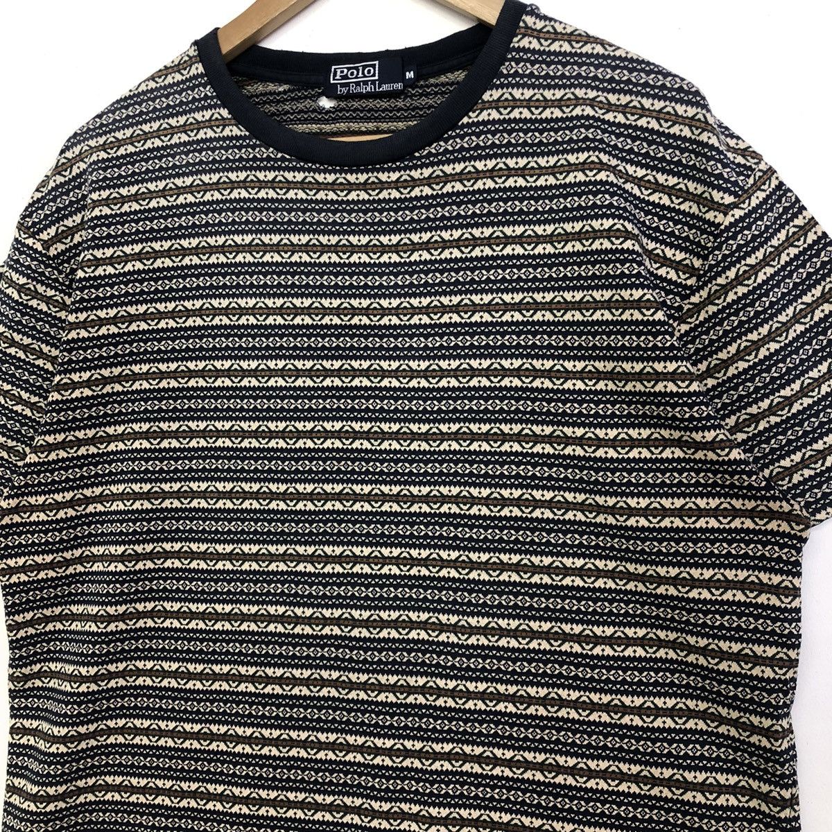 Polo Ralph Lauren Polo Ralph Lauren Jacquard Stripe Motive Tshirt Size US M / EU 48-50 / 2 - 6 Thumbnail
