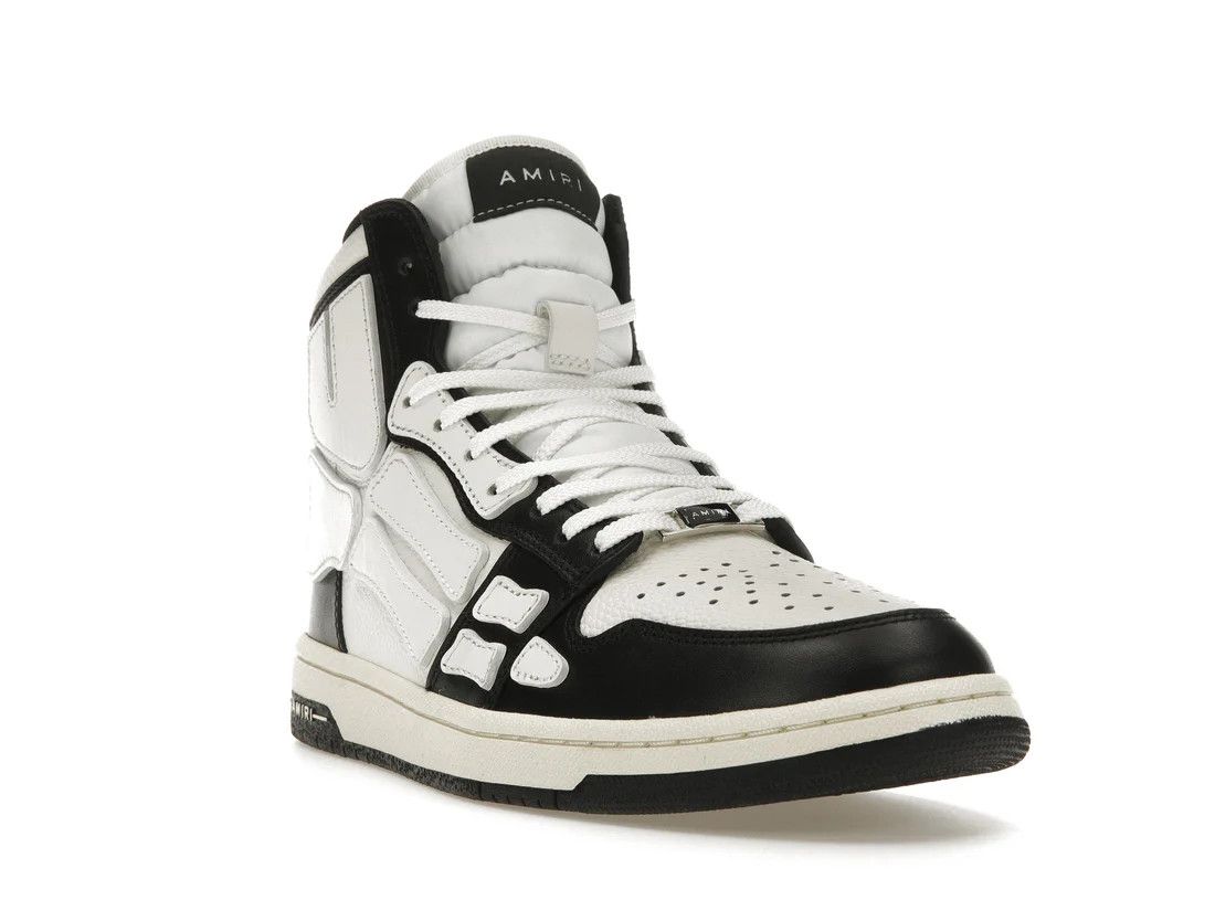 Amiri o1w1db11224 Leather Hi-Top Sneakers in White & Black Size US 11 / EU 44 - 3 Thumbnail