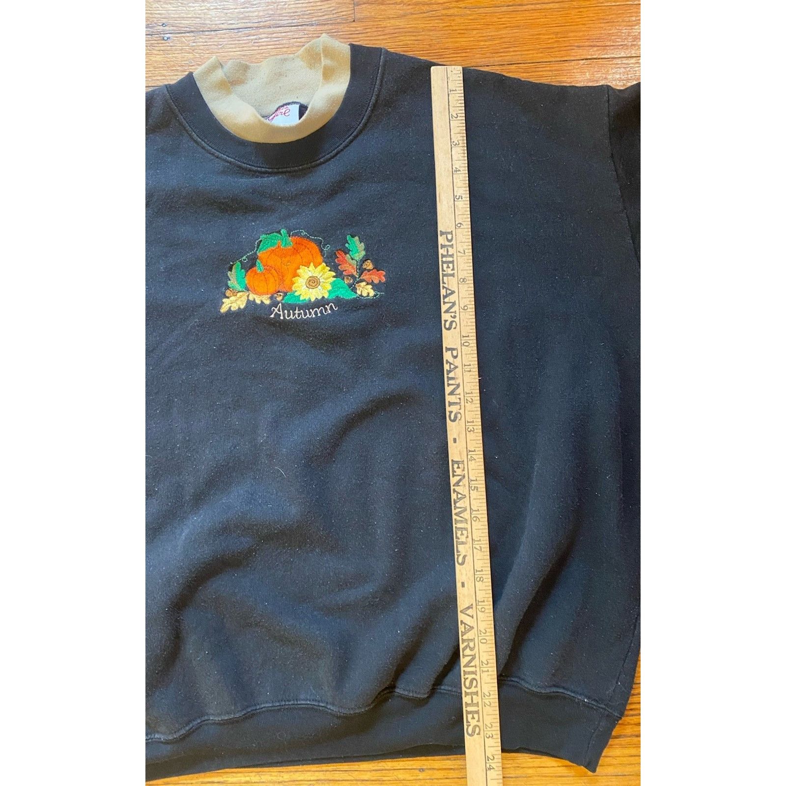 Gianni Valentino VTG Fall Pumpkin Sweatshirt Collar Women’s L Embroider Size L / US 10 / IT 46 - 8 Thumbnail
