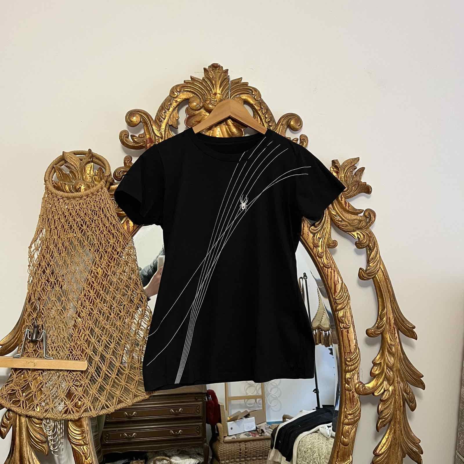 Spyder Spyder t-shirt all black big logo Sz M Size M / US 6-8 / IT 42-44 - 1 Thumbnail