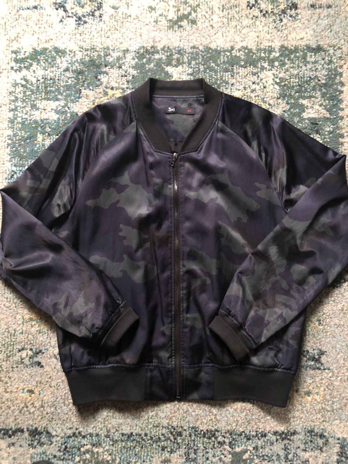 Other 3x1 Satin Camo Bomber Jacket Med Size US L / EU 52-54 / 3 - 1 Thumbnail