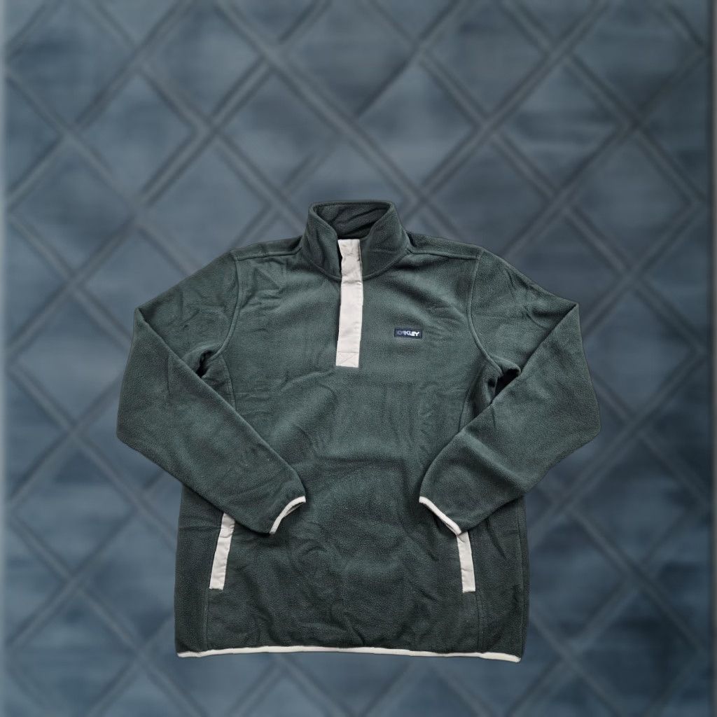 Oakley Oakley Sweatshirt Mens Small Green Fleece Pullover Performance Fit Pockets Logo Size US S / EU 44-46 / 1 - 1 Thumbnail